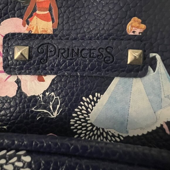 Disney Princesses‎ Mini Faux Leather Backpack Purple Adjustable Straps - Picture 9 of 9